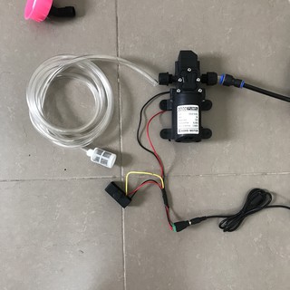 Bộ máy bơm mini dùng để tưới lan, phun thuốc