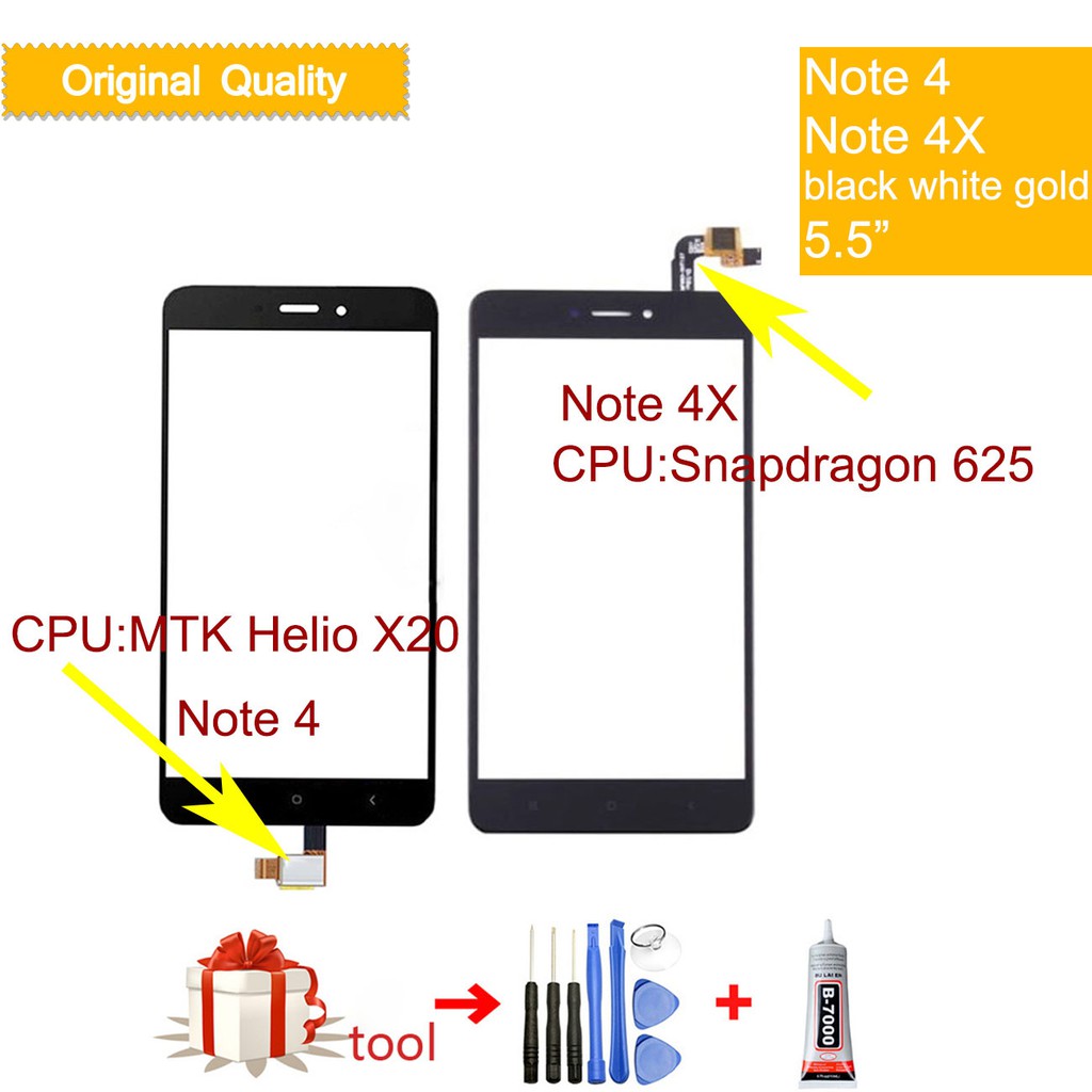 Màn Hình Cảm Ứng Lcd Bằng Kính Thay Thế Chuyên Dụng Cho Xiaomi Redmi Note 4 Note 4X