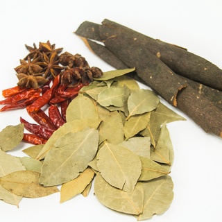 Lá nguyệt quế bay 100g - loại lộn xộn lá nát, lá nguyên