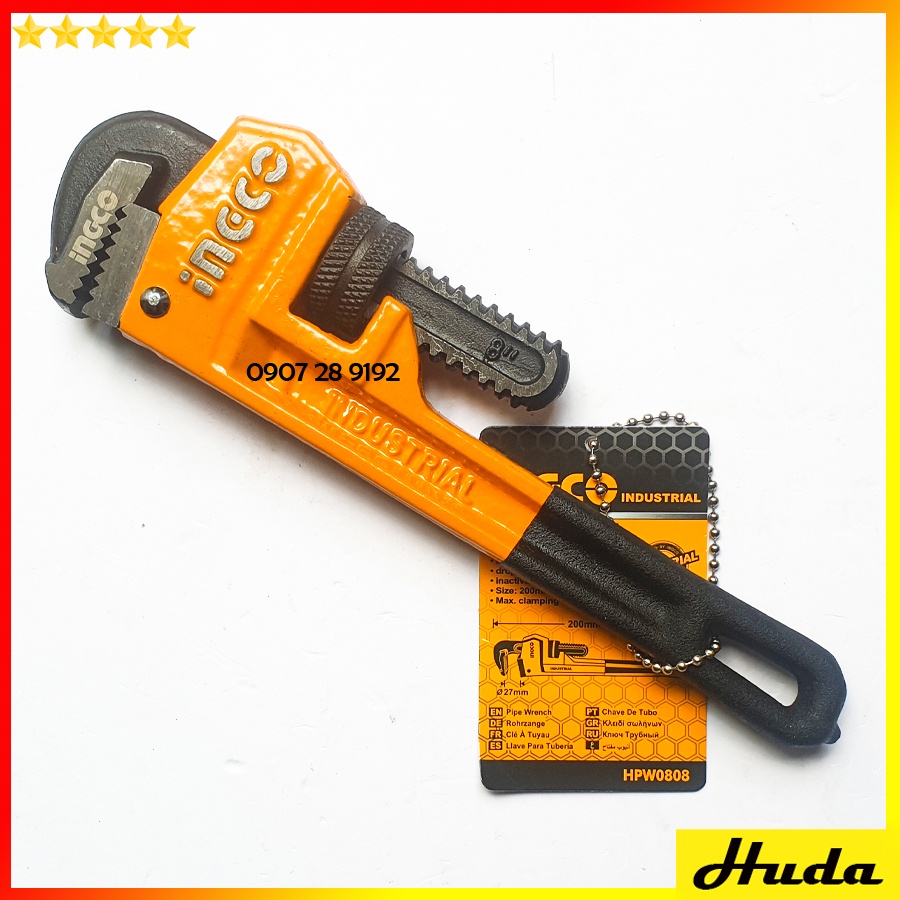 Mỏ lết răng 8-14 inch Total Ingco siêu cứng vặn mở bulong đai ốc sửa chữa cơ khí ống nước máy móc