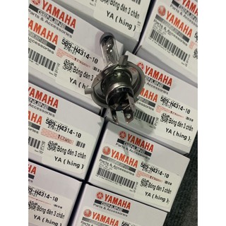 Bóng đèn pha chân h4 chính hãng yamaha, bóng trước 3 chân h4 lắp sirius...