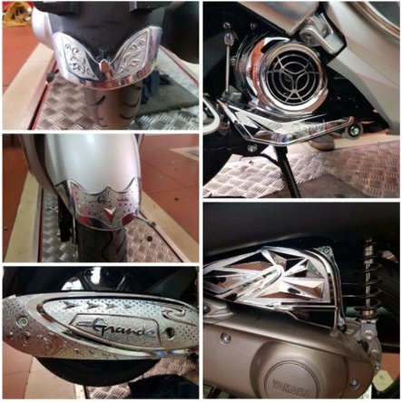 Bộ ốp trang trí grande  chính hãng crom, inox