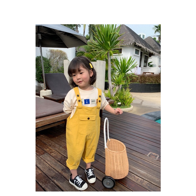 Quần Yếm Cotton Thời Trang Hàn Quốc Nhật Bản 2022 Dành Cho Bé Trai Gái