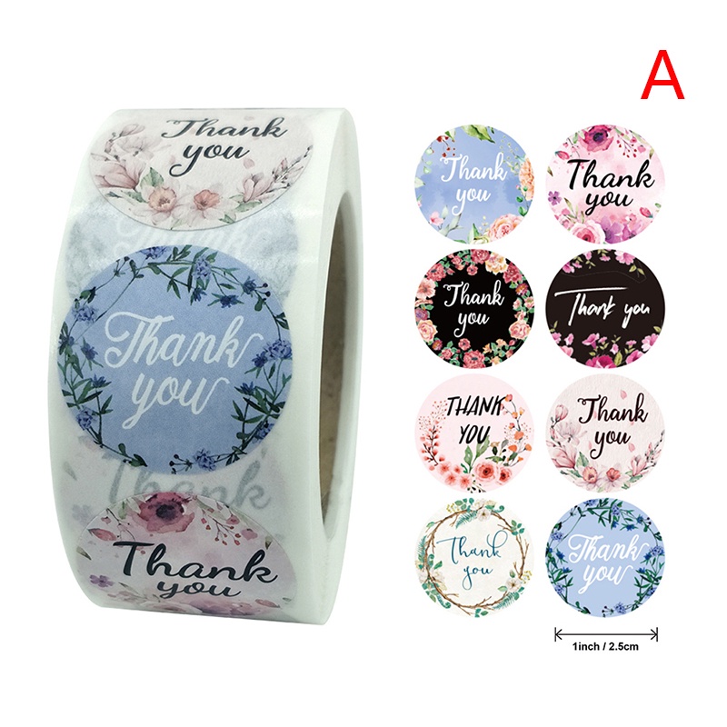 Cuộn 500 Hình Dán &quot;Thank You&quot; Mới