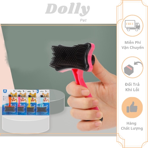Lược Chải Lông Cho Chó Mèo Có Nút Bấm Lấy Lông