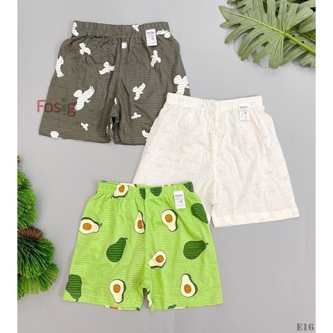 [9-20kg] Set 3 Quần Short Cotton Xuất Hàn Bé Trai - Random