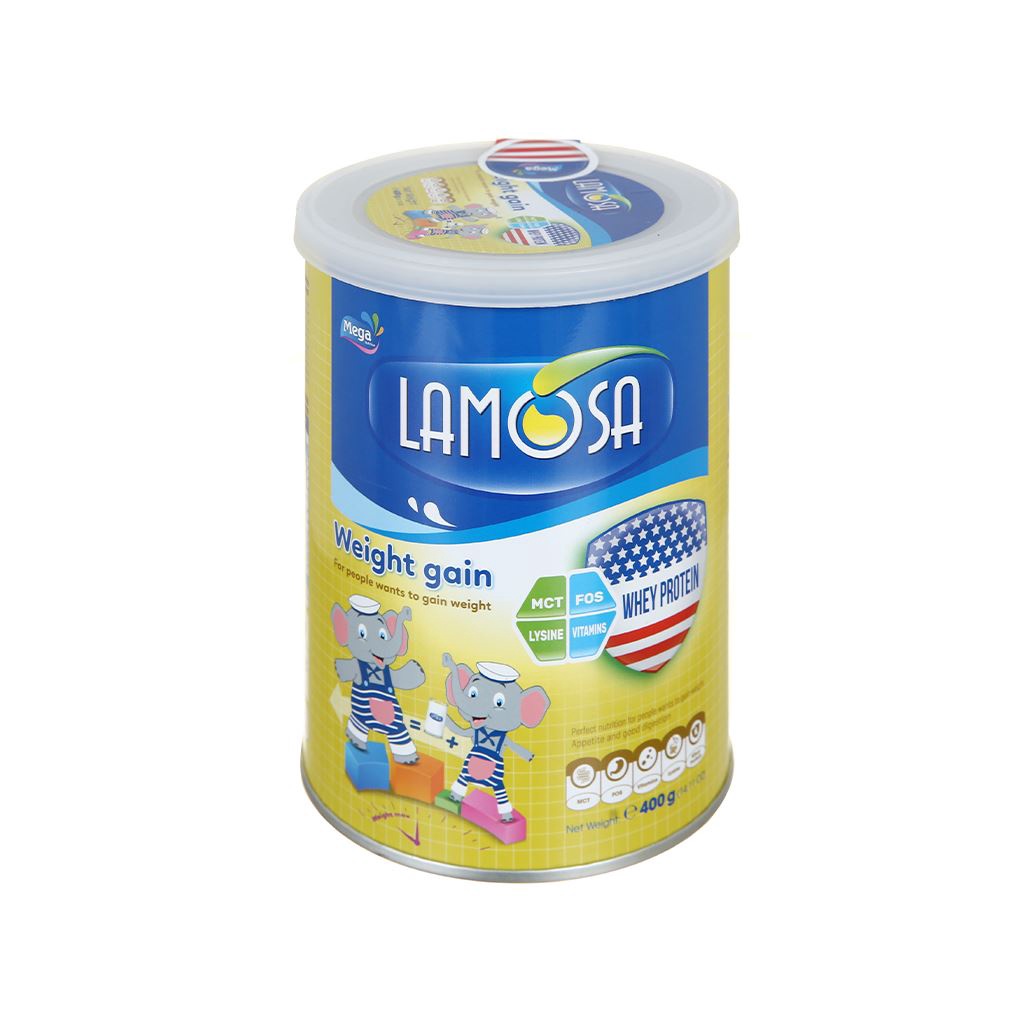 [ Giảm Sốc ] Sữa bột Lamosa Weight Gain lon 400g