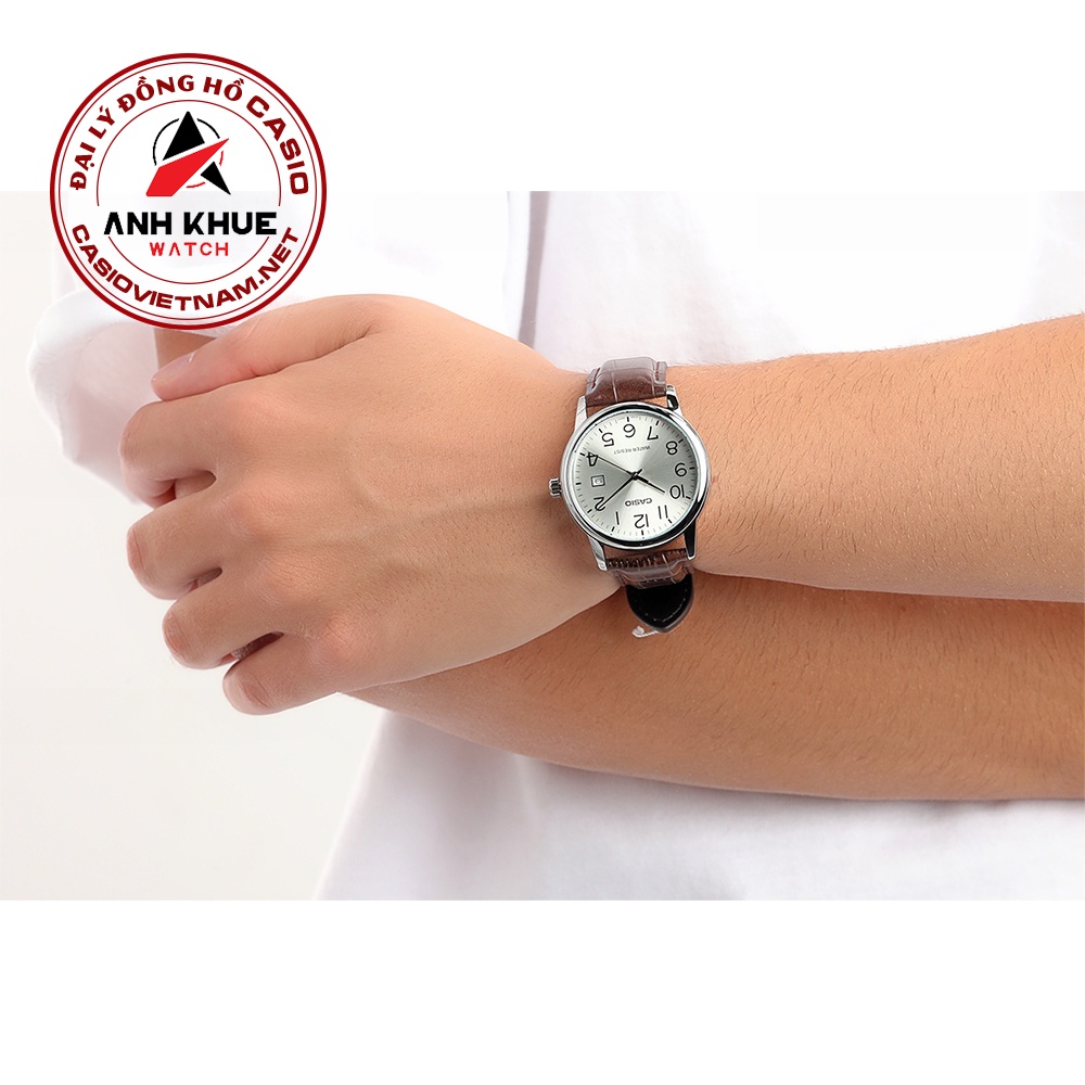 Đồng Hồ Casio MTP-V002L-7B2UDF | Nam | Dây Da | Mặt Số Nam Tính | Chống Nước