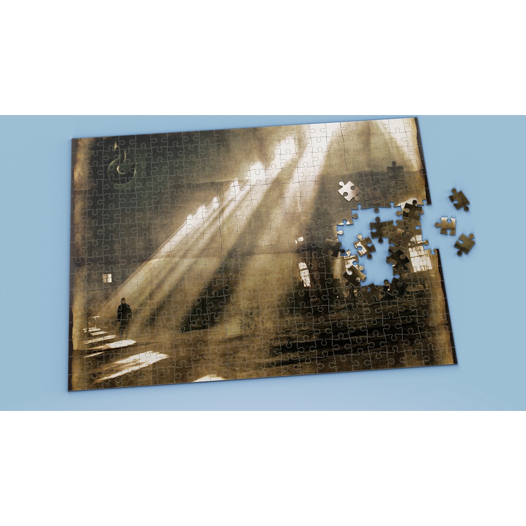 Tranh ghép hình B W - Mẫu 1 - Nhận in theo yêu cầu