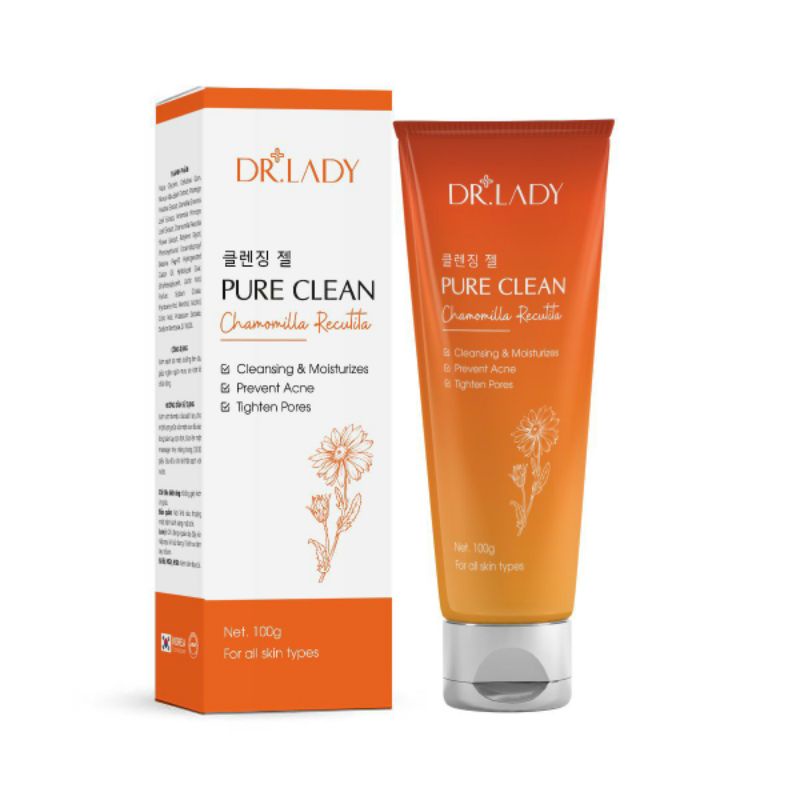 Sữa rửa mặt Pure Clean Dr. lady làm sạch bụi bẩn và các tạp chất trên da mặt