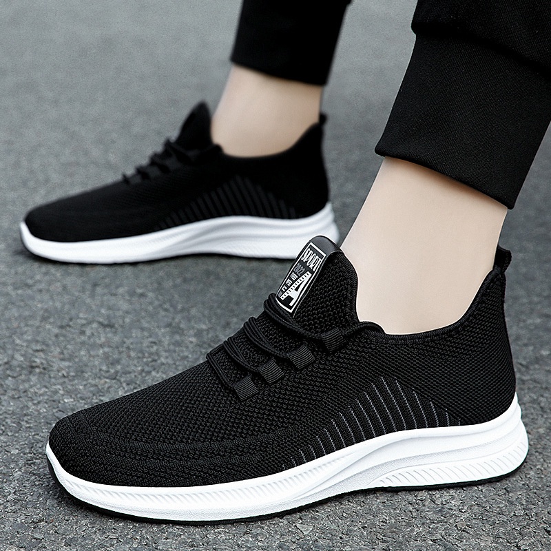 Giày thể thao nam sneaker vải đen đế trắng, lên đồ cực đẹp, trẻ trung năng động cá tính - Mã sản phẩm: 619