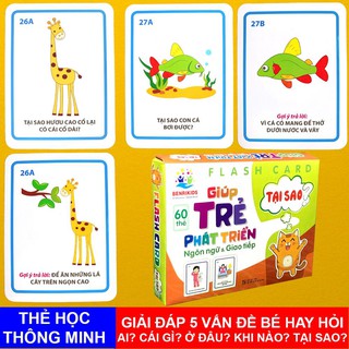 Bộ Thẻ Học Thông Minh Flashcard Giúp Bé Phát Triển Ngôn Ngữ Và Giao Tiếp