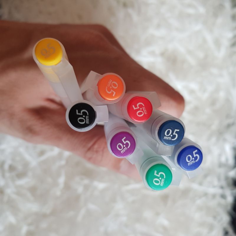 Bút viết mực gel ngòi 0,5mm mực nhiều màu DELI A119