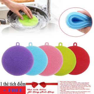 Miếng rửa bát bằng silicon tiện dụng