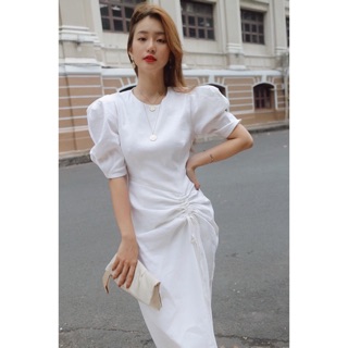ĐẦM DÀI TAY BỒNG - LINEN DRESS