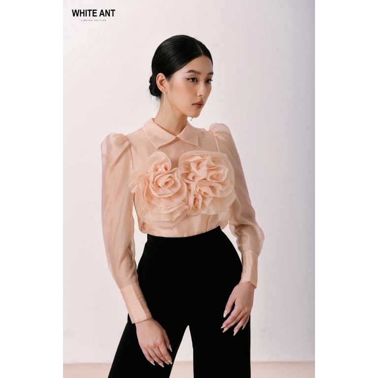 Quần Suông Hack Dáng Nữ White Ant Hàng Thiết Kế Cao Cấp, Chất Liệu Nhập Khẩu MILCAH WIDE LEG TROUSERS