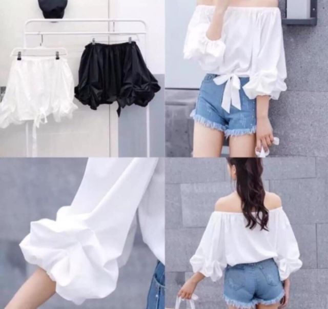 Áo trễ vai chun eo Quảng Châu