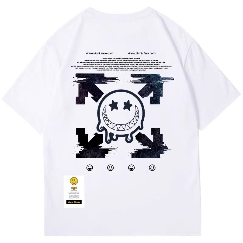 ￼￼￼Áo thun tay lỡ unisex Drew new 2022 S09 cho bé và gia đình , samyy_vn