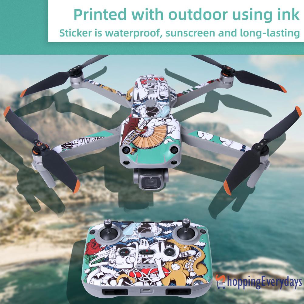 【sv】 Drone Remote Control Skin Film Stickers Protective Cover for DJI Air 2S