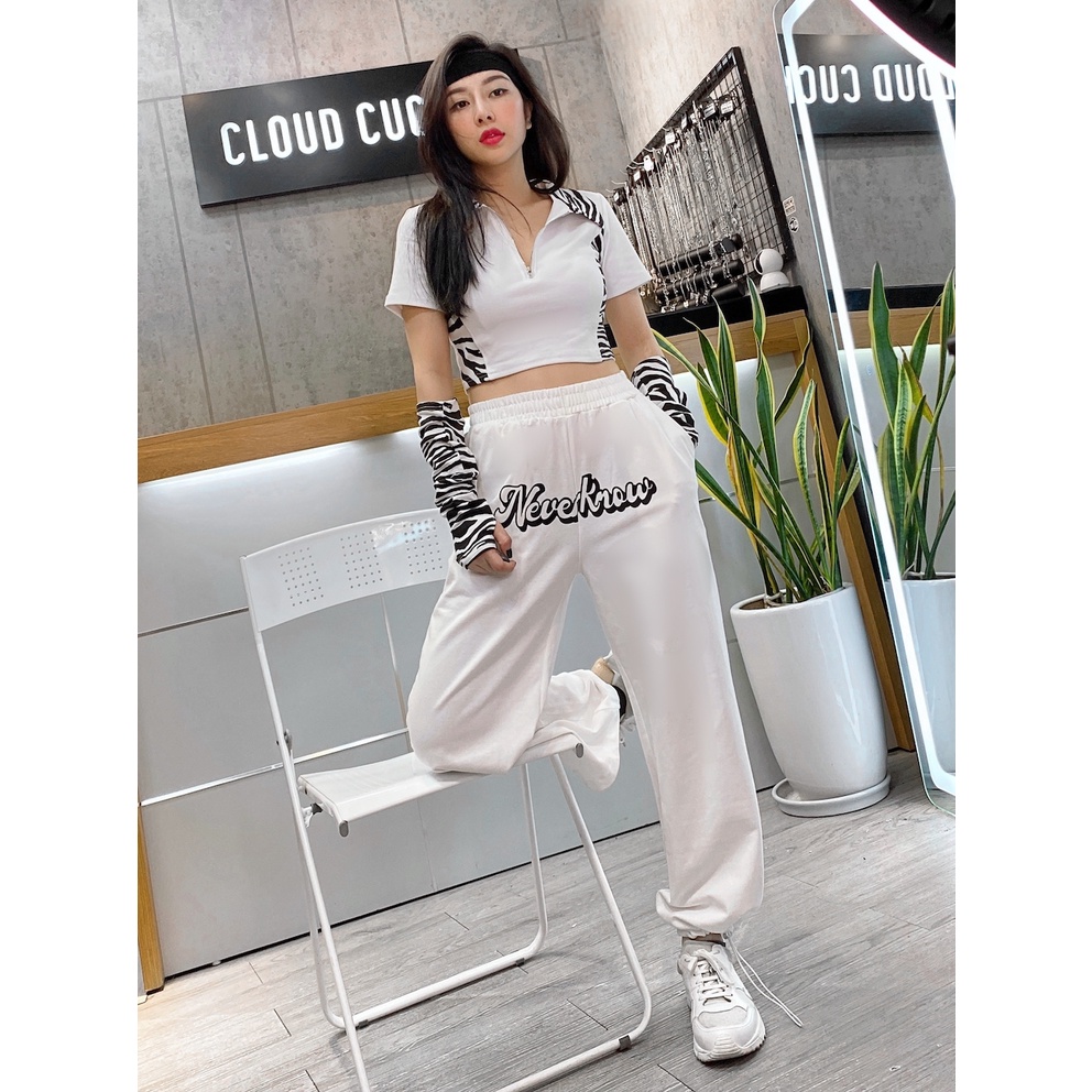 Áo Crop top Tay Có Thể Tách Rời Phong Cách Zebra - Mã Số: CR0120
