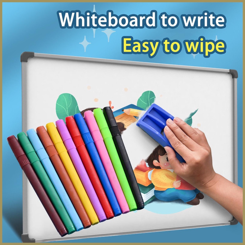 Bộ 12 Bút Lông Viết Bảng Trắng Vẽ Màu Nước Cho paca3vn