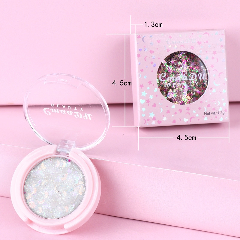 [Hàng mới về] Phấn mắt gel kim tuyến CmaaDu 14 màu long lanh trang điểm mặt / mắt và cơ thể 14 màu