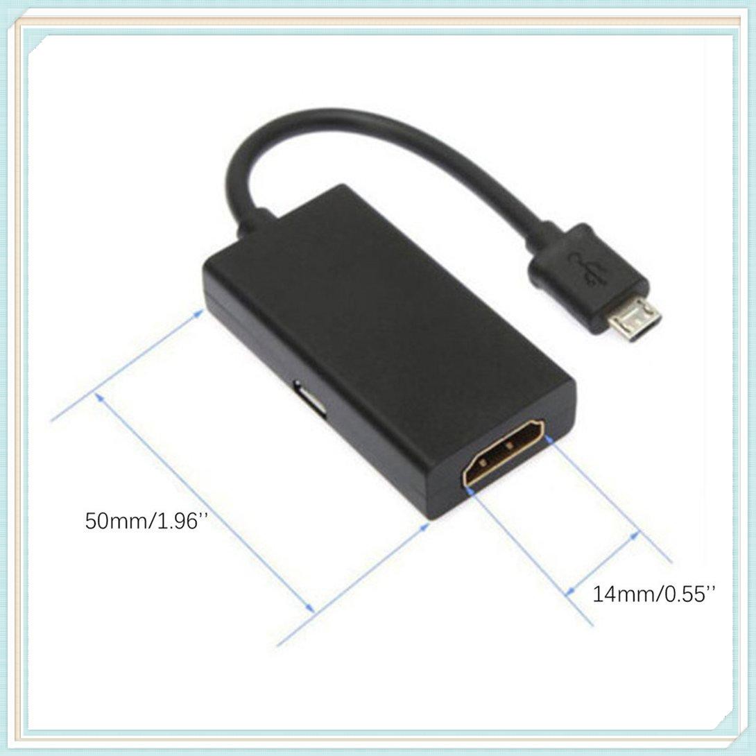 Dây Cáp Chuyển Đổi Mhl Micro Usb Male Sang Hdmi-compatible Female Cho Điện Thoại Thông Minh