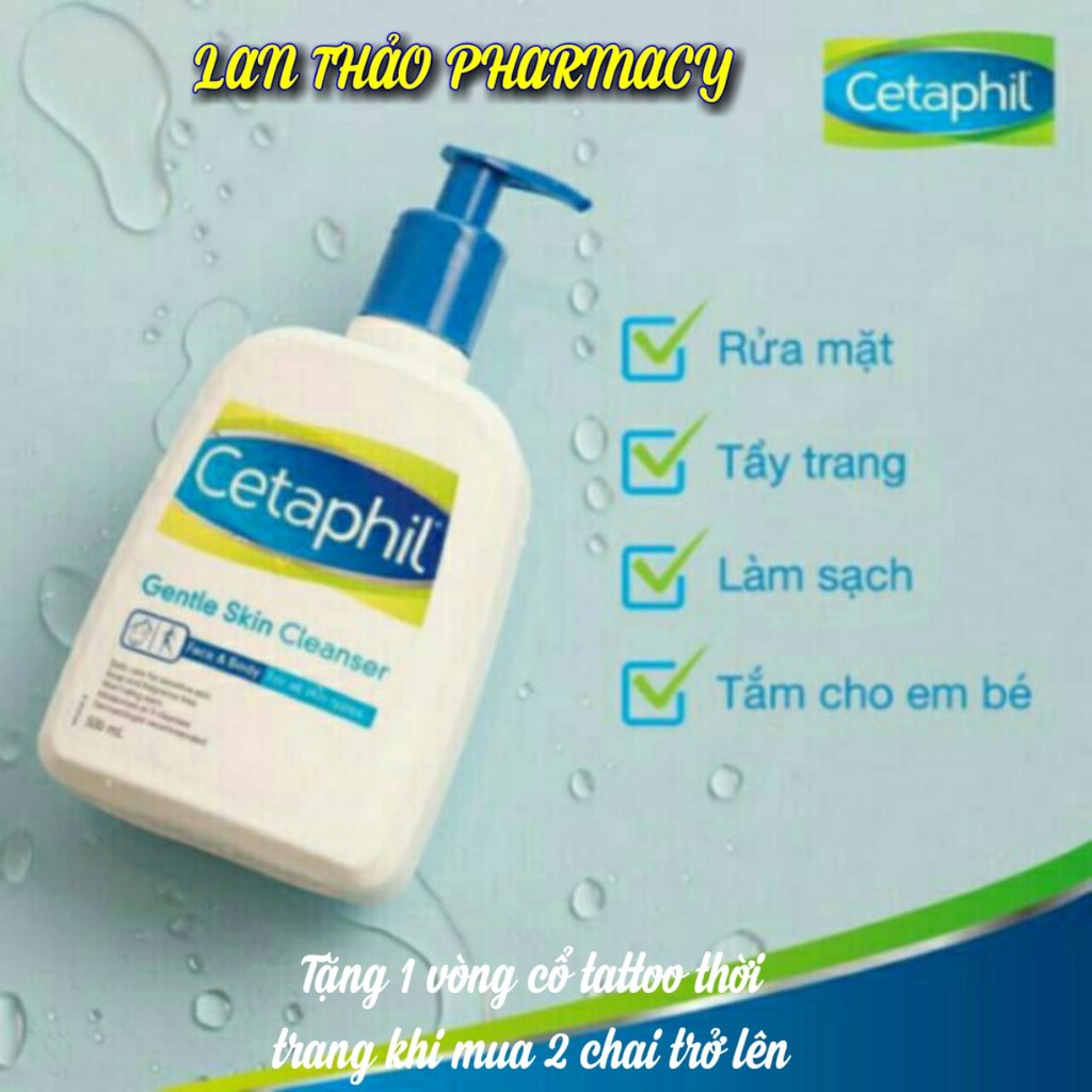 [CHÍNH HÃNG] Sữa tắm và rửa mặt Cetaphil Gentle Skin Cleanser cho da nhạy cảm (125ml)