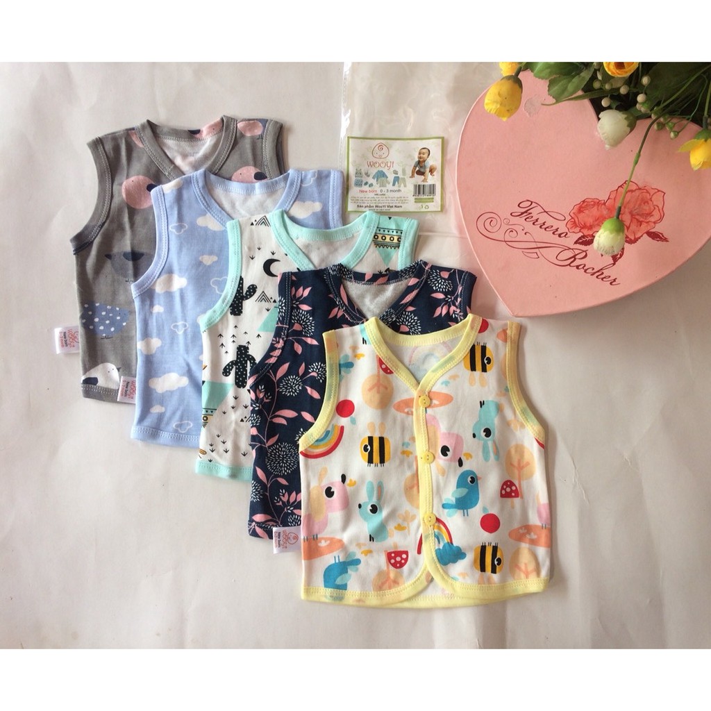 Bộ áo ghile thun cotton xịn xò dành cho bé yêu 🌈