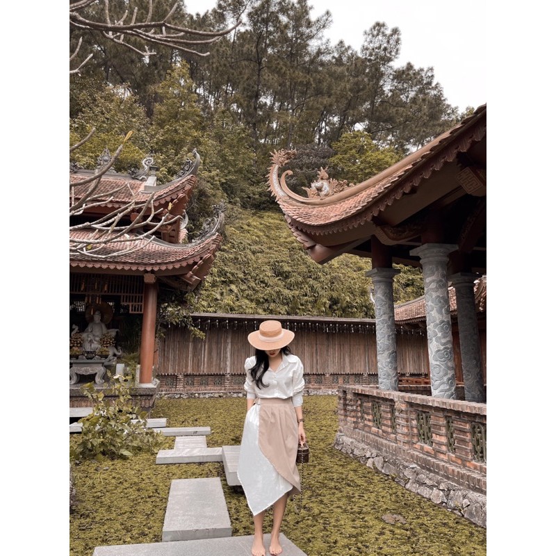 ( Ảnh thật ) V0414 Váy sơ mi vạt rời | BigBuy360 - bigbuy360.vn