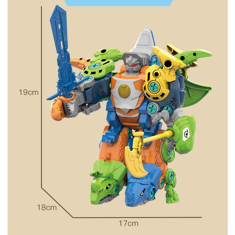 Đồ Chơi Robot Biến Hình 5 Trong 1 Độc Đáo Sáng Tạo