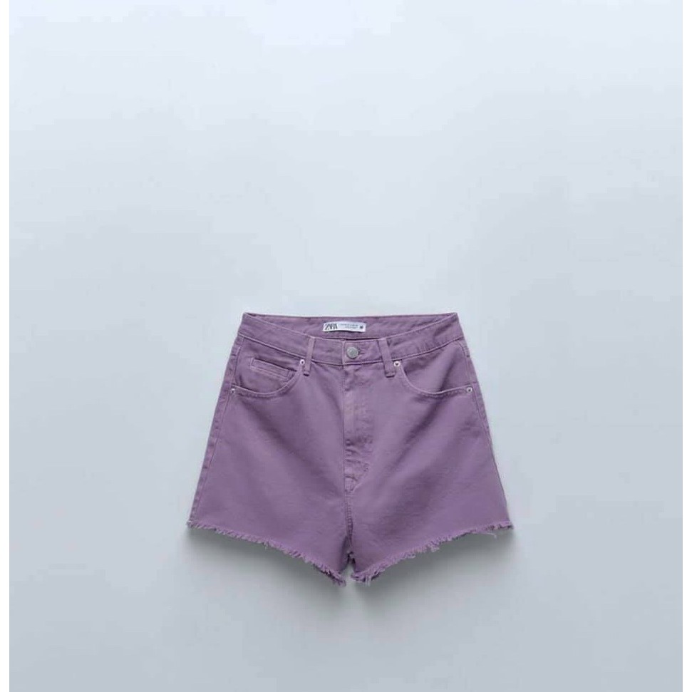 Quần short jeans màu tím hottren