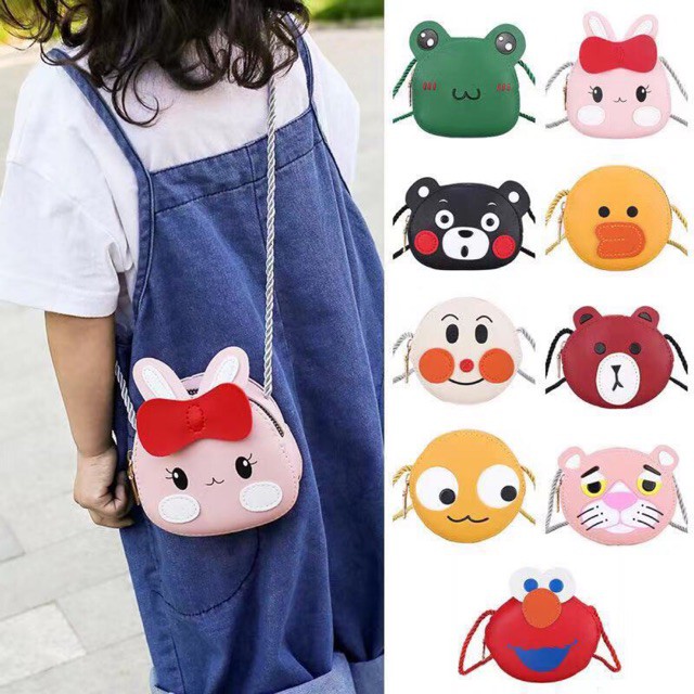 [Thần tài của bé] Túi đeo chéo hoạt hình đựng lì xì cho bé
