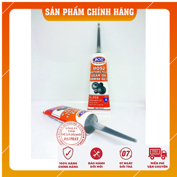 Dầu nhớt nhập khẩu BOD 80w90 MoS2 chống hú láp cao cấp