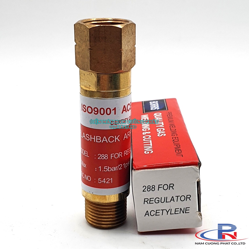 Van chống cháy ngược Oxy gas- dùng cho đồng hồ và tay cắt