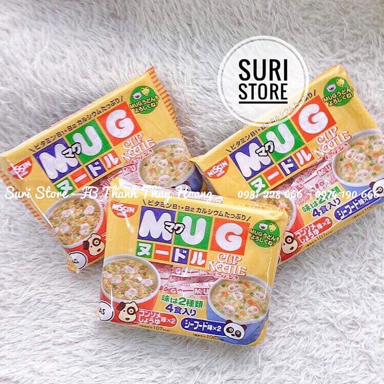 Mỳ Mug Nhật Vị Thịt ( Vàng) (Túi)