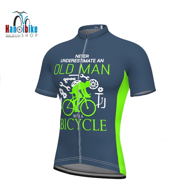 Aó ngắn tay đạp xe 21Grams OLD MAN chất vải thoáng mát, màu đẹp
