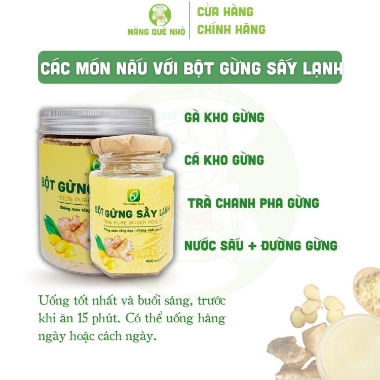 Bột Gừng Nguyên Chất Sấy Lạnh Gia Vị Cổ Truyền The Moshav Farm 40Gr