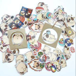 Sticker nhám puglie dán trang trí planer, scrapbook,....size nhỏ 3-5cm