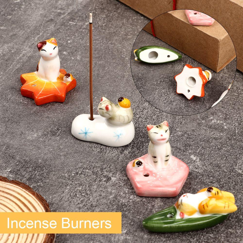 KRNY Đế Đốt Trầm Hương Bằng Gốm Trang Trí Nhà Cửa