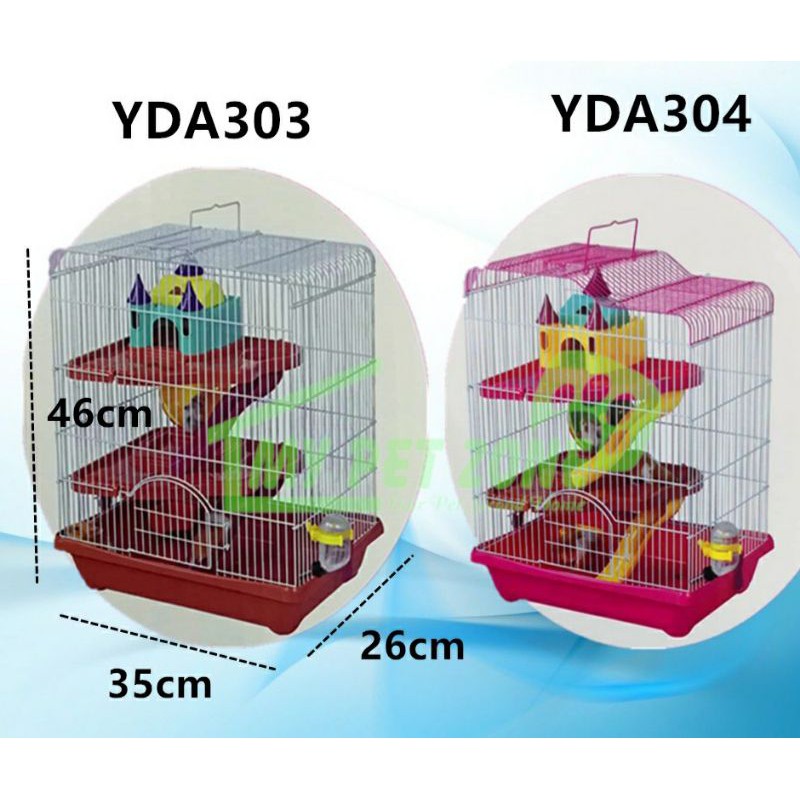 CHUỒNG LỒNG HAMSTER, NHÍM, BỌ Ú, CHUỘT BẠCH YDA303 / YDA304