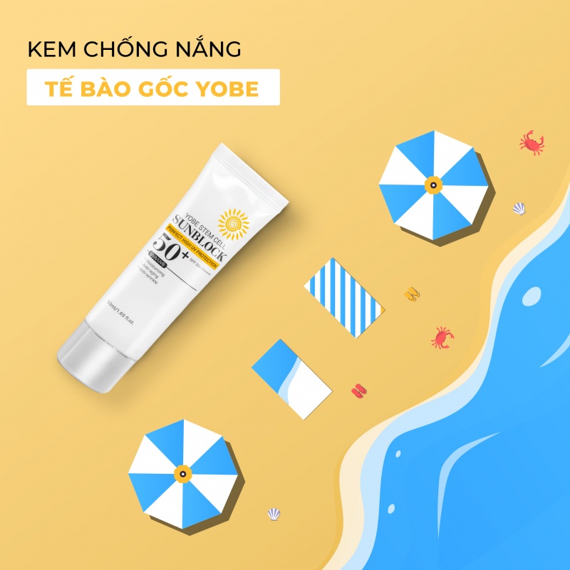 Kem Chống Nắng Tế Bào Gốc Yobe 50ml