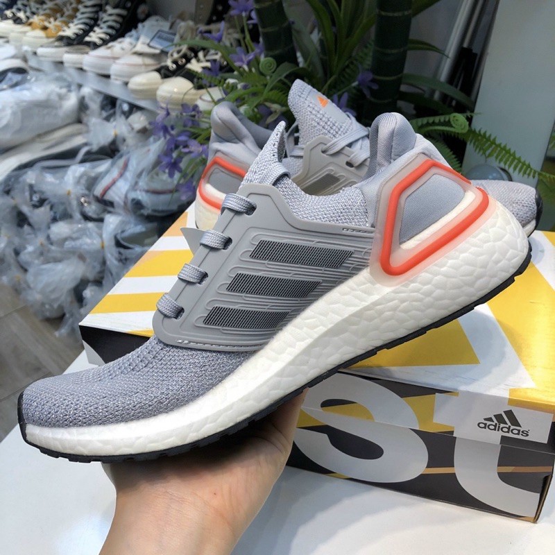 (Video cận cảnh) Giày thể thao sneaker ultra boost 6.0 xám hồng