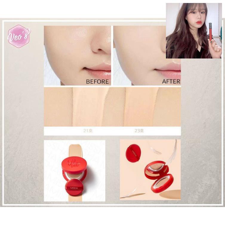 [Mã COSAPR12 Hoàn 10% Tối Đa 50k Xu ĐH 350k] Phấn Nước Missha Velvet Finish Cushion SPF50+ PA+++ Độ Che Phủ Hoàn Hảo