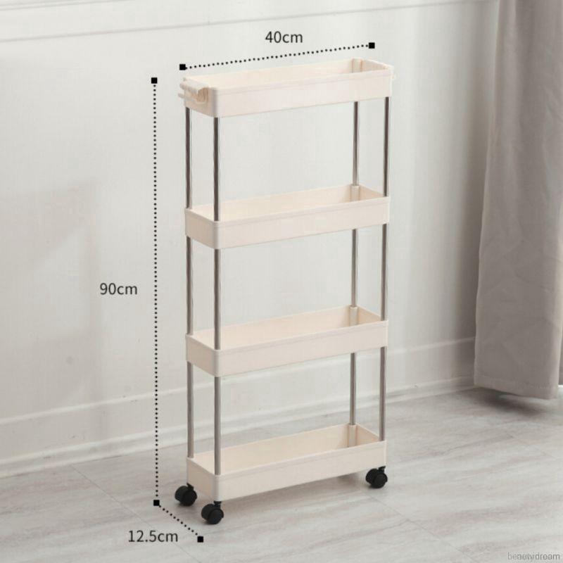 Kệ đựng đồ dùng 2/3/4 tầng có bánh xe tiện dụng | BigBuy360 - bigbuy360.vn