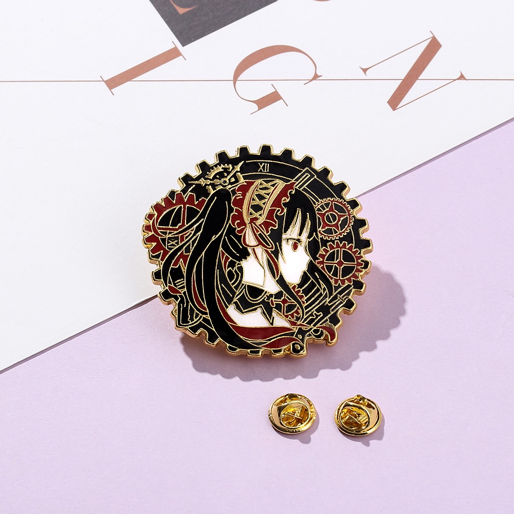 Ghim cài áo hình nhân vật hoạt hình Tokisaki Kurumi dễ thương cho nam và nữ