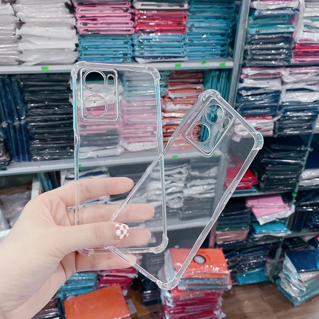 Ốp silicon chống va đập Oppo Reno7 A57 Reno 7z A1k C2 A3s A5 A12E A5 A9 Reno 4pro Reno 5 F11 A52 A92 A74 A54 F9 F7 A15