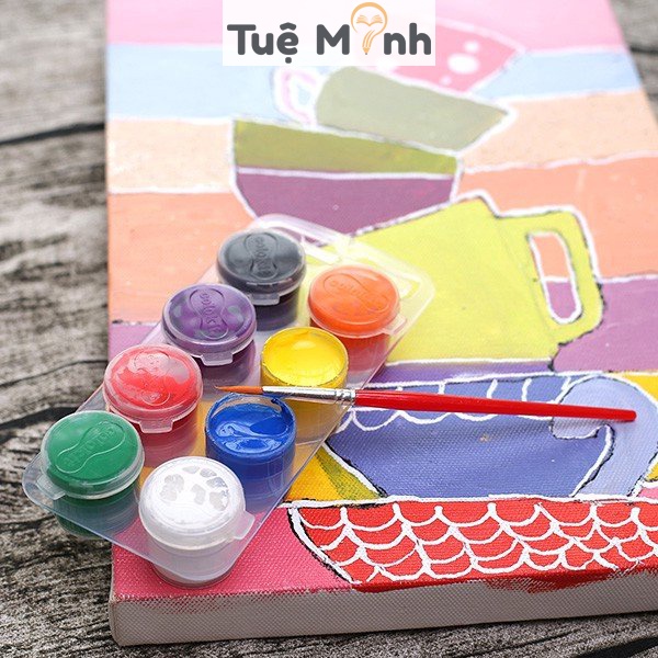 Màu nước bộ 8 màu kèm cọ tô Thiên long Colokit WACO-C06