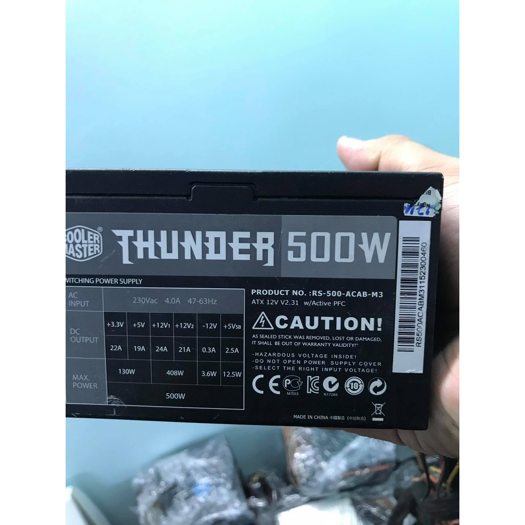 Nguồn Cooler Master 500w Thunder công suất thực