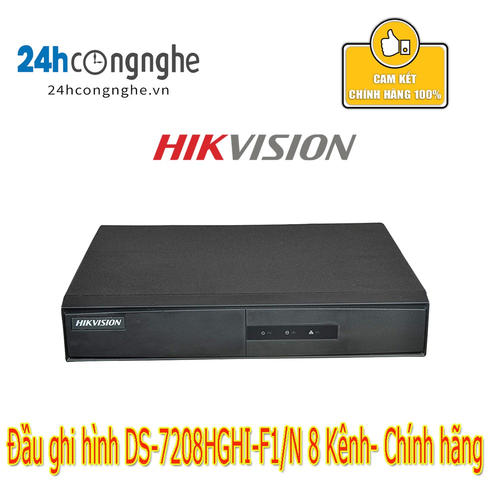 Đầu ghi hình HD-TVI 8 kênh TURBO 3.0 HIKVISION DS-7208HGHI-F1/N- Chính hãng